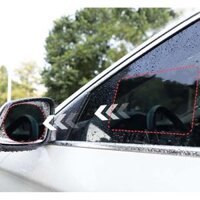 Bộ 4 miếng dán chống bám nước mưa, 2 miếng dán kính 200160mm, 2 miếng dán gương chiếu hậu 145100mm