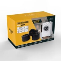 Bộ 4 miếng đệm cao su chống rung máy giặt Proki mẫu mới 2024, Đế chống rung lắc máy giặt , tủ lạnh làm giảm tiếng ồn