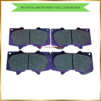 Bộ 4 miếng má phanh, bố thắng trước xe Toyota Fortuner, Hilux, Land Cruiser Prado 120, Pajero, LEXUS