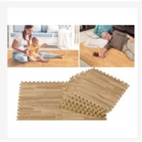 BỘ 4 miếng thảm xốp vân gỗ cực đẹp