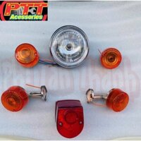 BỘ ( 4 MÓN ) ĐÈN + XI NHAN TRƯỚC - SAU XE CUB 81
