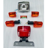 BỘ ( 4 MÓN ) ĐÈN + XI NHAN TRƯỚC - SAU XE CUB 82 - DH - DD - CUSTOM