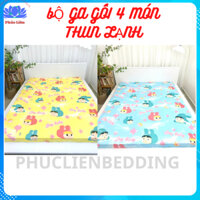 Bộ 4 món Ga Trải Giường CryBaBy thun lạnh Hàn Quốc ( đủ kích thước)