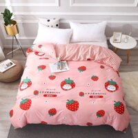 Bộ 4 món poly cotton HASUKO kẻ trắng đen mẫu mới drap giường ga chun đủ mọi kích thước 1m2 .1m4 .1m6 .1m8 .2m2