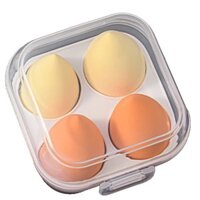 Bộ 4 Mút Trang Điểm Kèm Hộp Đựng Mút Xốp