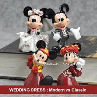 Bộ 4 Nhân Vật Nhựa Disney Wedding - Đám Cưới Chuột - 7933