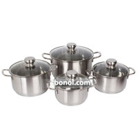 Bộ 4 nồi inox 3 đáy Fivestar