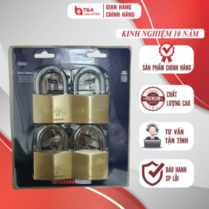 Bộ 4 ổ khóa đồng chìa chủ Abus EC 75/60 MK4