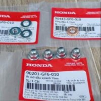 Bộ 4 ốc nắp đầu bò, quylat DREAM, WAVE, FUTURE... lông đền zin