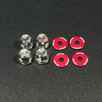 Bộ 4 ốc salaya 6li/7li/8li lắp đầu bò wave/dream/future ( tặng long đền đỏ lắp như zin ) - inox 304