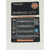 Bộ 4 pin sạc AA Eneloop pro màu đen 2500mah chính hãng tặng kèm hộp đựng pin