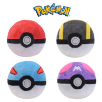 Bộ 4 Quả Bóng Pokemon Nhồi Bông 12cm Quả Bóng Pokeball, UltraBall, UltraBall,