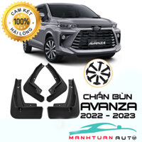 Bộ 4 tấm chắn bùn bánh xe Toyota Avanza 2022 - 2023 - hàng nhựa dẻo cao cấp  Kèm ốc vít