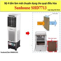 Bộ 4 tấm làm mát quạt điều hòa không khí Sunhouse SHD 7713