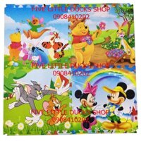 Bộ 4 Tấm Thảm Xốp Lót Sàn Hình Thú Disney Cho Bé - 60x60cm - EcoBaby