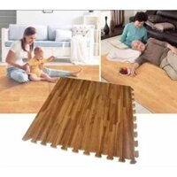 Bộ 4 tấm xốp trải sàn, thảm xốp lót sàn Vân Gỗ cao cấp. Kích thước 60 x 60 x 1cm