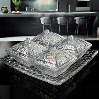 Bộ 4 thố mứt thủy tinh Vessen