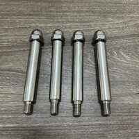 Bộ 4 trụ inox phụ kiện dùng để gắn vào đầu trục ép của máy ép dừa điện