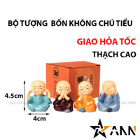 Bộ 4 Tượng Chú Tiểu - Tượng Mini -  Tượng 4 Chú Tiểu