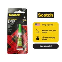 Bộ 4 tuýp keo dán đa năng siêu dính nhanh khô 3M Scotch Super Glue AD113 2g