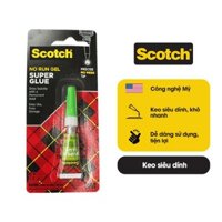 Bộ 4 Tuýp Keo Dán Đa Năng Nhanh Khô 3M Scotch Super Glue AD113 2g