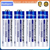 Bộ 4 viên pin sạc AA Doublepow 3000 mAh sạc lại 1200 lần