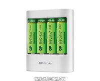 Bộ 4 viên pin và sạc GP ReCyko AA 2000mah