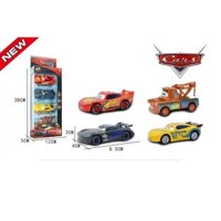 Bộ 4 xe mô hình tĩnh kim loại Lightning McQueen