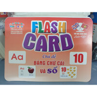 Bộ 45 Thẻ Học Flash Card Chữ Và Số Cho Bé