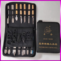 Bộ 46 Món khắc Tỉa rau củ quả - bộ dao, Móc tỉa hoa quả chuyên dụng đa năng: Tỉa Thú , Rồng, Phụng...PVN3539