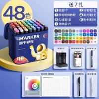 Bộ 48 Bút Lông Marker Màu Nước Vẽ Tranh có sỉ