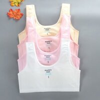 Bộ 5 áo lót học sinh nữ vải cotton dây bản to không đệm mút thoáng mát - ao lot hoc sinh nu day to