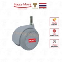 Bộ 5 bánh xe cọc vít trơn cho ghế/bàn xoay văn phòng nội thất - tải 40kg - Happy Move