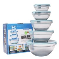 BỘ 5 BÁT THỦY TINH HOA VĂN COOKING BOWL