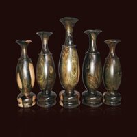 Bộ 5 bình gỗ Cẩm Thị xanh