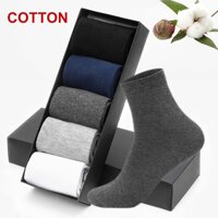 Bộ 5 Bộ Cotton Cao Cấp Tất Vớ Thể Thao Trung Ống Dành Cho Nam