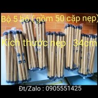 Bộ 5 bó ống sáo nhựa, nẹp treo kích thước phủ bì 34 treo trang 30cm.Ống trúc treo tranh, nẹp treo giấy thư pháp.