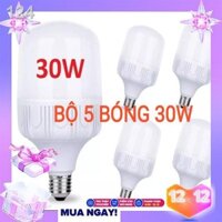 ◐◘◄Bộ 5 bóng đèn led 30w ánh sáng trắng -  Siêu tiết kiệm Bảo hành 12 tháng