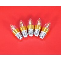 Bộ 5 bóng đèn LED C35 4W hình quả nhót viền vàng đui E27