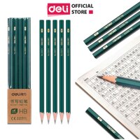 Bộ 5 bút chì gỗ 2B HB Deli - Có bán lẻ 1 chiếc - Nhiều loại mẫu mã màu sắc - Phù hợp cho học sinh sinh viên tập viết vẽ tranh - 33312 - 2B - 1 cây