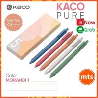 Bộ 5 bút gel kaco pure plastic gel ink pen  mực nhiều màu cao cấp chính hãng - minh tín shop