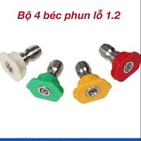 Bộ 5 Cái béc phun cao áp 1/4 Bộ Đấu Nối Nhanh Vòi Rửa Xe Kim Loại Vòi Phun Cây Dài Máy Rửa Áp Lực Cao, Béc Phun Máy Rửa xe Chỉnh Áp
