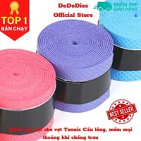 Bộ 5 cái quấn cán cầu lông dododios có gân chống trơn, thoáng khí thoát mồ hôi - Hàng chính hãng - Tím
