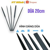 Bộ 5 cây dũa 20cm. gồm 5 loại thông dụng cho thợ bạc, thợ kim hoàn.
