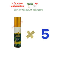 Bộ 5 Chai Dầu Gió Gingsen Nhân Sâm Thái Lan (Mỗi Chai 8ml)
