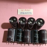 [bộ 5 chiếc]Tụ lọc nguồn 470uf-250v