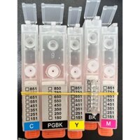 Bộ 5 Chíp Nhận Mực Cho Máy In Canon IX6770/IX6870/IP7270 mã 750/751 (Không Có Bình Mực Và Dây Dẫn)