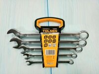 BỘ 5 CỜ LÊ VÒNG MIỆNG 8, 10, 13, 17, 19MM TOLSEN 15886 - HÀNG CHÍNH HÃNG