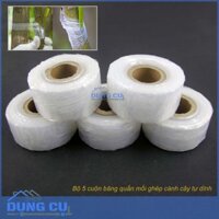 Bộ 5 cuộn băng quấn mối ghép cành cây tự dính lõi B