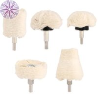 Bộ 5 Đánh Bóng Bánh Xe Đánh Bóng Miếng Lót Cây Lau Bánh Xe Đệm Miếng Lót Máy Khoan Cho Xe Đánh Bóng SHOPQJC9761